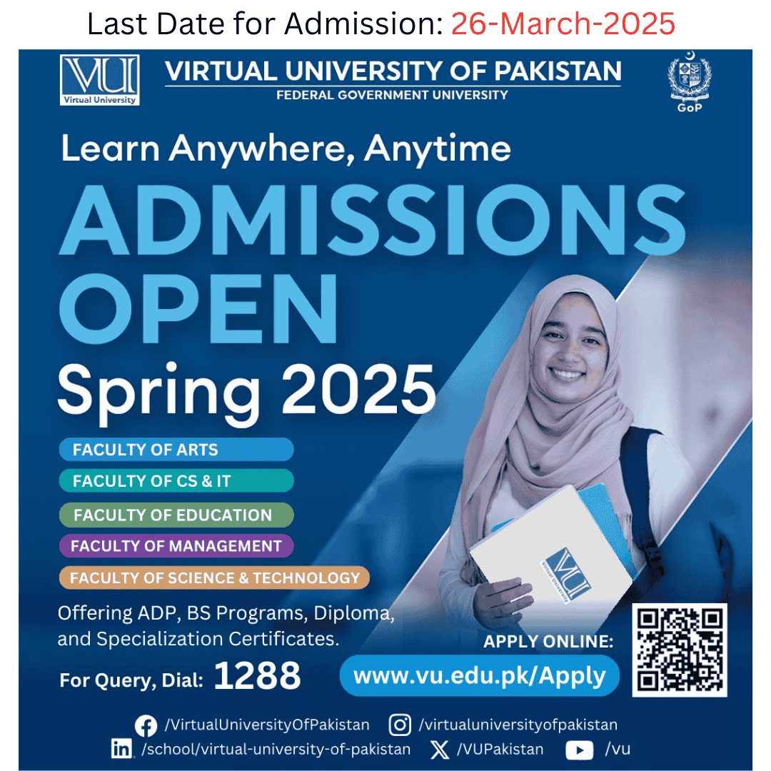 VU Admission 2025